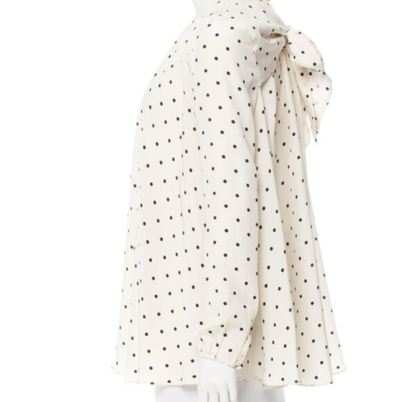Zimmermann Polka Dot Print Silk Top XS - Picture 2 of 6